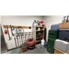 Image 5 : CONTENTS OF ROOM INCLUDING; STANLEY SOCKET SET, 9-DRAWER PORTABLE TOOLBOX, HOSES, HAND TOOLS, POWER