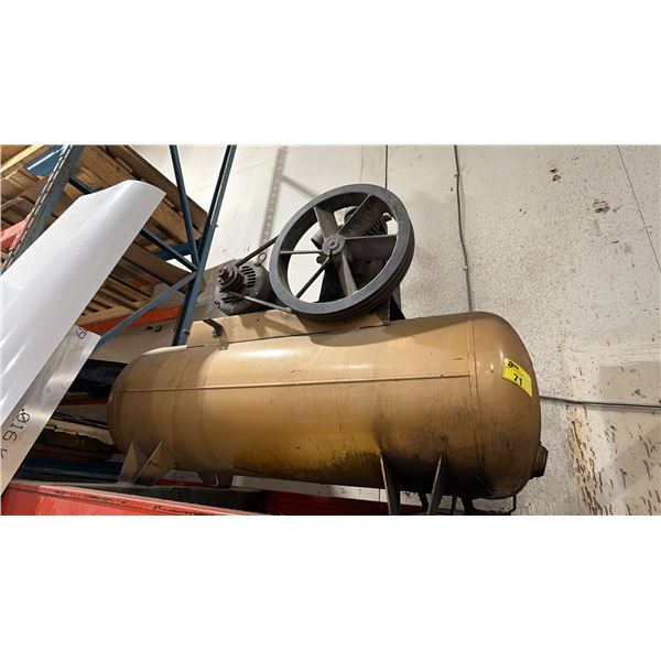 DEVILBISS 200 PSI AIR COMPRESSOR WITH ATTACHED RACKING APPROX 8FT X 42IN X 11FT