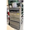 Image 1 : 5-DRAWER METAL FILE CABINET WITH ASSORTED ALUMINUM CONTENTS APPROX 3FT X 18IN X 65IN *MUST TAKE ALL*