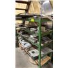 Image 2 : STEEL SHELVING UNIT WITH ASSORTED ALUMINUM CONTENTS APPROX 56IN X 20IN X 57IN *MUST TAKE ALL*