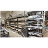 Image 1 : 6-TIER SHELVING UNIT WITH ASSORTED ALUMINUM CONTENTS APPROX 24FT IN TOTAL LENGTH WITH ASSORTED SIZE