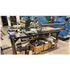 Image 1 : METAL WORK TABLE WITH ATTACHED VISE, MANUAL ROLLER, MANUAL PRESS, MANUAL BENDER, MANUAL BAR FOLDER,