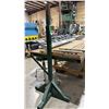 Image 2 : 16FT STEEL WORK BENCH WITH CHANNELED WOOD TOP, METAL STANDS, 8FT PORTABLE WOOD TABLE & ASSORTED