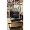 Image 2 : ALUMINUM AIRPLANE COCKPIT WITH SEATS ON 4-WHEEL 2-TIER STEEL PULL CART APPROX 7.5FT X 44IN X 80IN