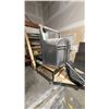 Image 3 : ALUMINUM AIRPLANE COCKPIT WITH SEATS ON 4-WHEEL 2-TIER STEEL PULL CART APPROX 7.5FT X 44IN X 80IN