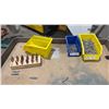Image 2 : 4-WHEEL 2-TIER PLASTIC PUSH CART WITH ASSORTED RIVETS & BITS CONTENTS