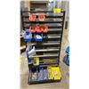 Image 1 : PORTABLE METAL RACK WITH ASSORTED RIVETS, WASHERS, BOLTS & NUTS CONTENTS