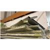 Image 2 : 4-TIER SHELVING UNIT WITH ASSORTED CONTENTS INCLUDING; ALUMINUM PARTS, WOOD BLOCKS, OIL CAN,