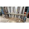Image 3 : PALLET RACKING SECTINO OF ASSORTED LENGTHS, SIZES & SHAPES OF ALUMINUM UP TO 20FT LONG