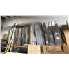 Image 1 : LARGE SECTION OF ASSORTED ALUMINUM RODS, PANELS & PIECES *MUST TAKE ALL*