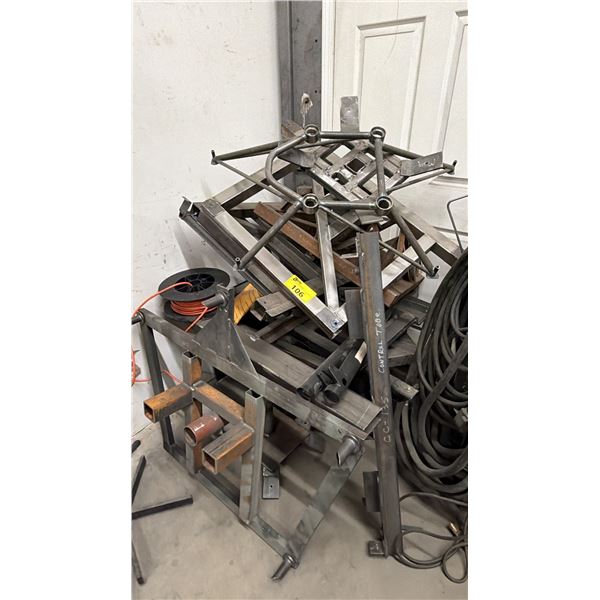 SECTION OF ASSORTED FABRICATED METAL PIECES