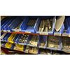 Image 2 : PORTABLE METAL SHELVING UNIT WITH ASSORTED FABRICATED METAL PARTS CONTENTS *MUST TAKE ALL*