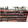 Image 3 : PORTABLE METAL SHELVING UNIT WITH ASSORTED FABRICATED METAL PARTS CONTENTS *MUST TAKE ALL*