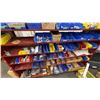 Image 3 : 6-TIER METAL SHELVING UNIT WITH ASSORTED CONTENTS INCLUDING; ALUMINUM PARTS, BITS, CLAMPS & MORE