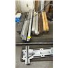 Image 1 : PALLET OF ASSORTED ALUMINUM & WOOD CONTENTS