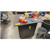 Image 1 : PORTABLE STORAGE CART WITH ASSORTED CONTENTS INCLUDING; SOCKET WRENCH SET, T-HANDLE HEX SET, NUTS &