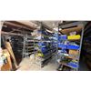 Image 1 : CONTENTS OF ENTIRE UPSTAIRS ROOM INCLUDING; MANY ALUMINUM PARTS, SHELVING & RACKING & MORE