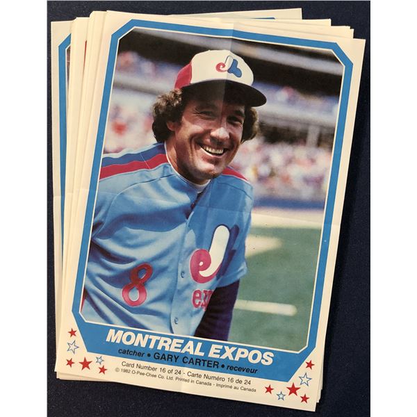 1982 O-PEE-CHEE BASEBALL INSERT POSTER COMPLETE SET