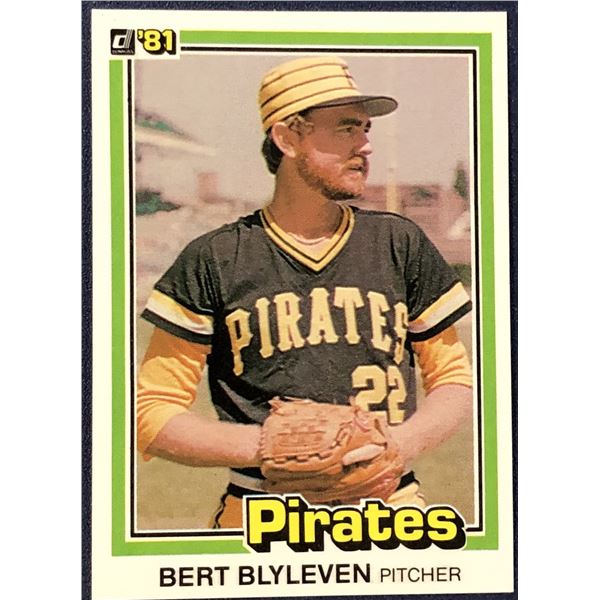 1981 DONRUSS BASEBALL BERT BLYLEVEN (HOF)