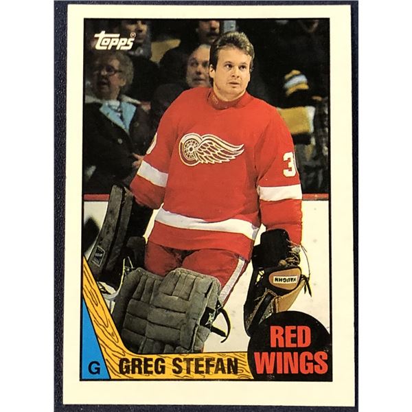 1987-88 TOPPS HOCKEY GREG STEFAN