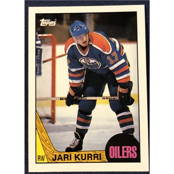 1987-88 TOPPS HOCKEY JARI KURRI (HOF)