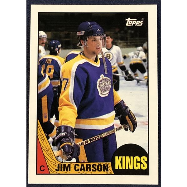 1987-88 TOPPS HOCKEY JIMMY CARSON ROOKIE CARD