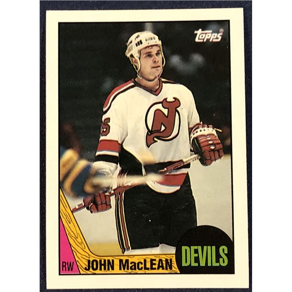 1987-88 TOPPS HOCKEY JOHN MacLEAN