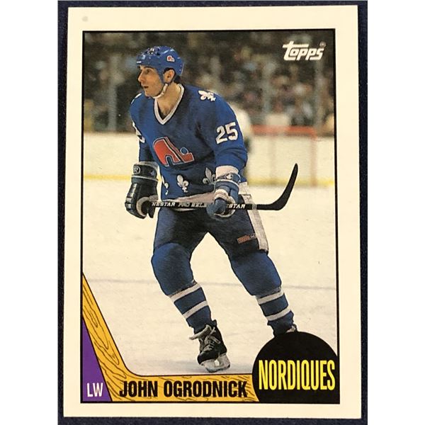 1987-88 TOPPS HOCKEY JOHN OGRODNICK
