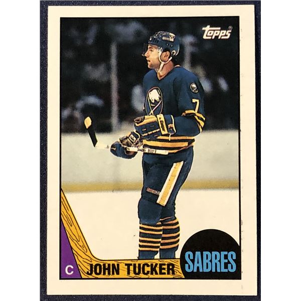 1987-88 TOPPS HOCKEY JOHN TUCKER