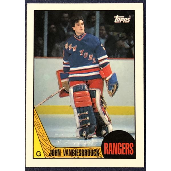1987-88 TOPPS HOCKEY JOHN VANBIESBROUCK