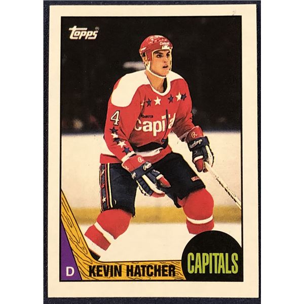 1987-88 TOPPS HOCKEY KEVIN HATCHER