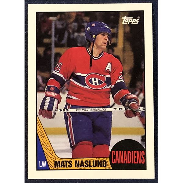 1987-88 TOPPS HOCKEY MATS NASLUND