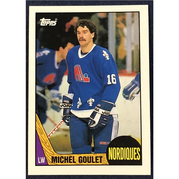 1987-88 TOPPS HOCKEY MICHEL GOULET (HOF)