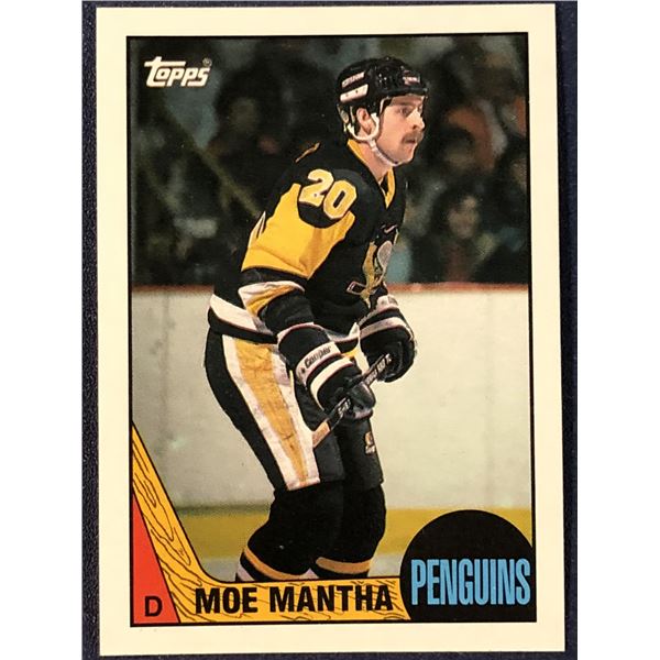 1987-88 TOPPS HOCKEY MOE MANTHA