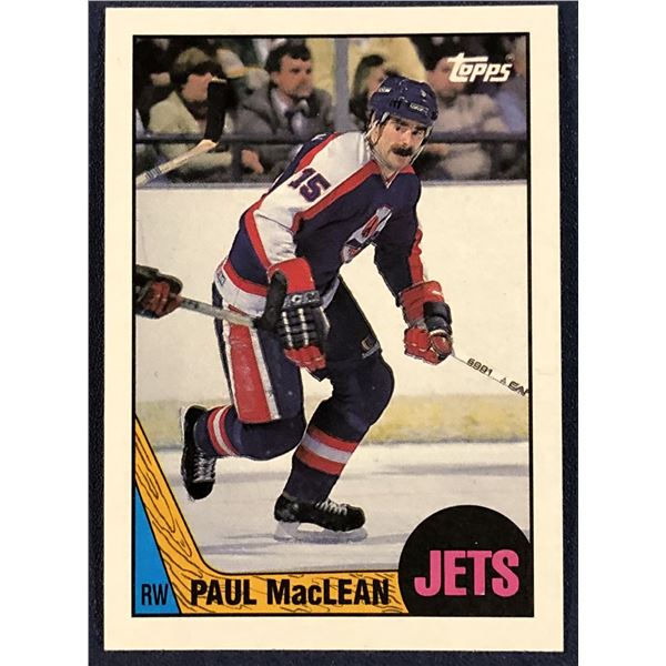 1987-88 TOPPS HOCKEY PAUL MacLEAN