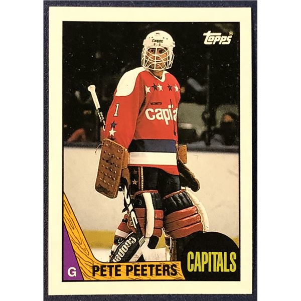 1987-88 TOPPS HOCKEY PETE PEETERS