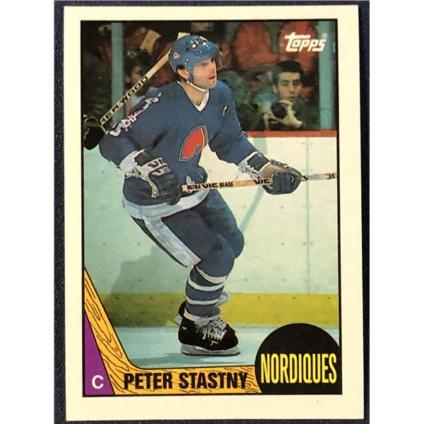 1987-88 TOPPS HOCKEY PETER STASTNY (HOF)