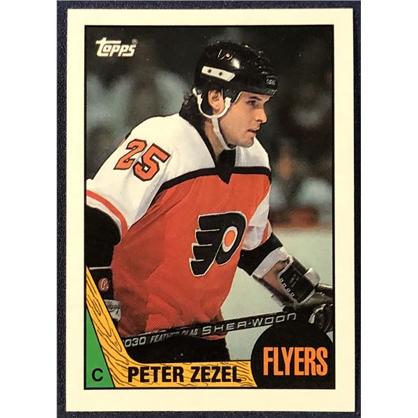 1987-88 TOPPS HOCKEY PETER ZEZEL