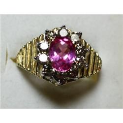 Pink Sapphire & Diamond Ring - 2.00 Ct Total Wgt