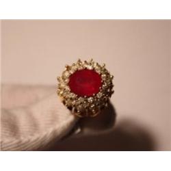 Ruby & Diamond Ring - 5.33ct Ruby w/ 1.46 ctw Dia.