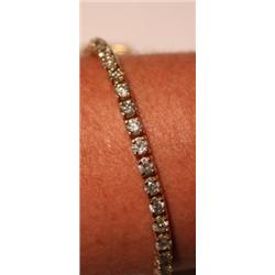 7.33 Carat Total Weight Diamond Tennis Bracelet