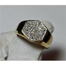 Gent's 1.00 Carat Total Weight Diamond Ring