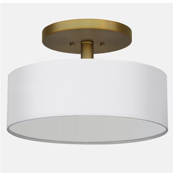 Whitfield Lighting Modena 3 Light Semi Flush NG Model # SF1605-PWNG $131/ea