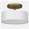 Image 1 : Whitfield Lighting Modena 3 Light Semi Flush NG Model # SF1605-PWNG $131/ea