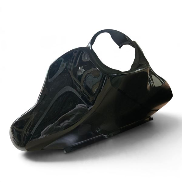 HogWorkz Vivid Black Front Inner Speedometer Cowl Fairing, RV: $757 - HW229208 for 1996-2013 Harley-