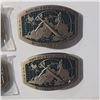 Image 2 : Group of 4 Movie Set Cryptologic Technician Belt Buckles