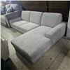 Image 2 : Modern Light Grey Upholstered 3-Seater Sofa