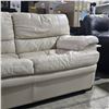 Image 2 : NEW Display Natuzzi Edition Cream Leather 3-Seater Sofa - R.V. $4,000