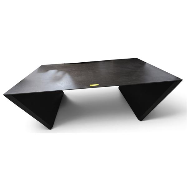Modern Dark Wood Executive Office Desk (63x27.5x31)