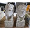 Image 2 : 2x Lion Garden Statues w/Kitchen Sink